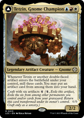Tetzin, Gnome Champion // The Golden-Gear Colossus [The Lost Caverns of Ixalan Commander] | Spectrum Games