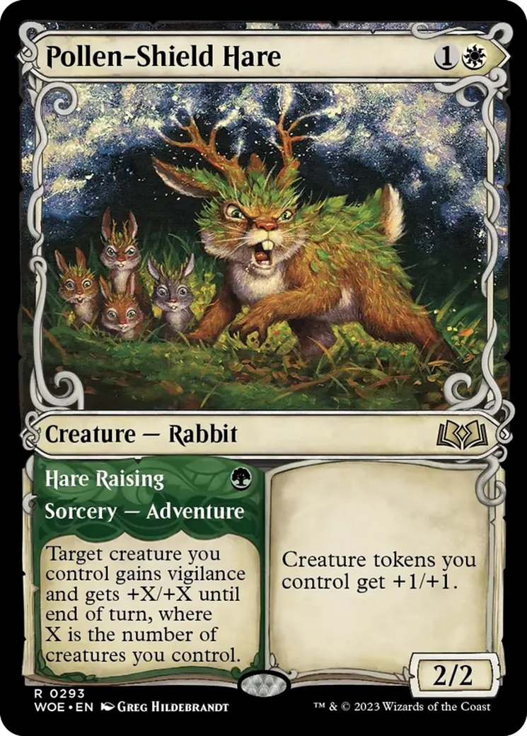 Pollen-Shield Hare // Hare Raising (Showcase) [Wilds of Eldraine] | Spectrum Games