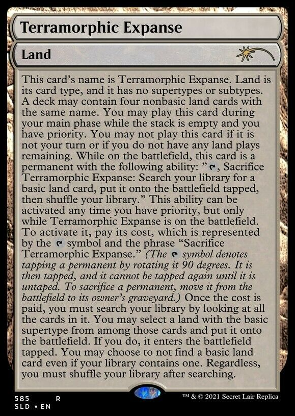 Terramorphic Expanse (Full Text) [Secret Lair Drop Promos] | Spectrum Games