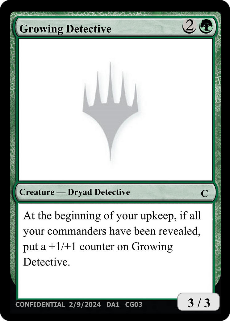 Growing Detective [Unknown Event] | Spectrum Games