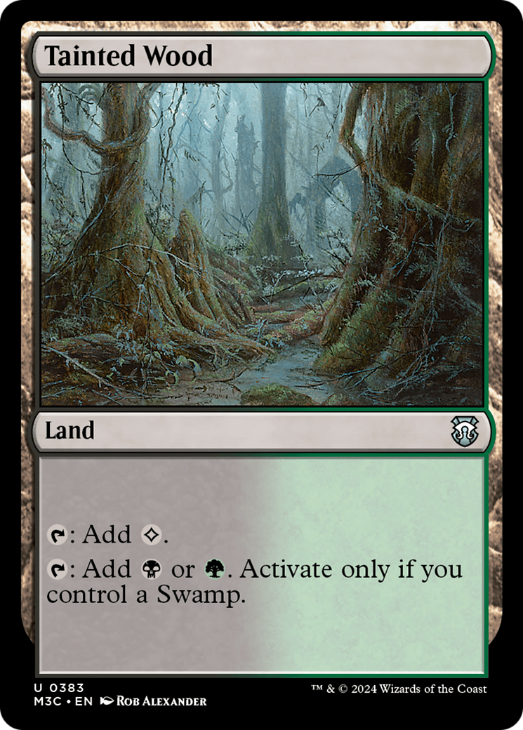 Tainted Wood (Ripple Foil) [Modern Horizons 3 Commander] | Spectrum Games