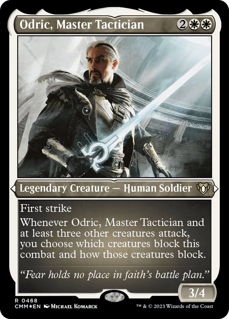 Odric, Master Tactician (Foil Etched) [Commander Masters] | Spectrum Games