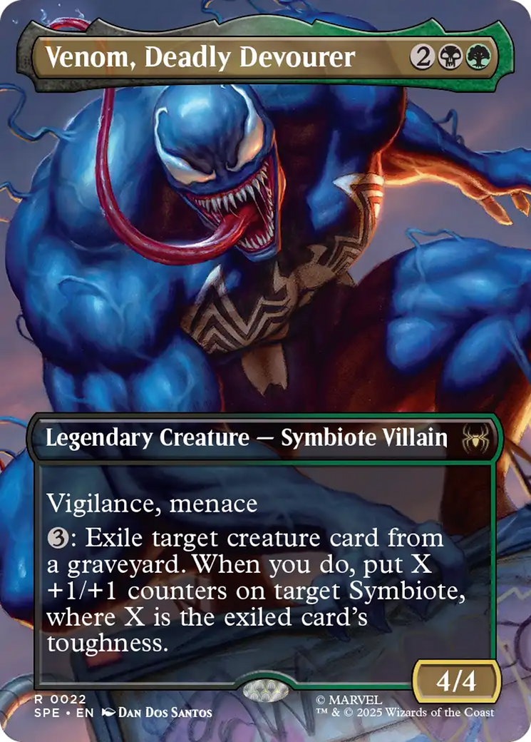 Venom, Deadly Devourer (Borderless) [Marvel's Spider-Man: Eternal-Legal] | Spectrum Games
