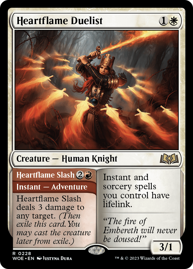 Heartflame Duelist // Heartflame Slash [Wilds of Eldraine] | Spectrum Games