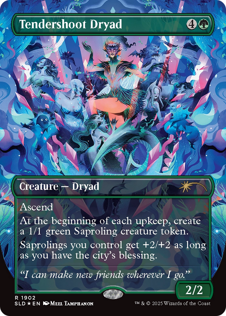 Tendershoot Dryad (Double Rainbow Foil) [Secret Lair Drop Series] | Spectrum Games