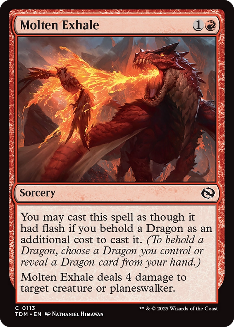 Molten Exhale [Tarkir: Dragonstorm] | Spectrum Games