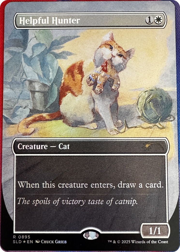 Helpful Hunter (0895) (Rainbow Foil) [Secret Lair Drop Series] | Spectrum Games
