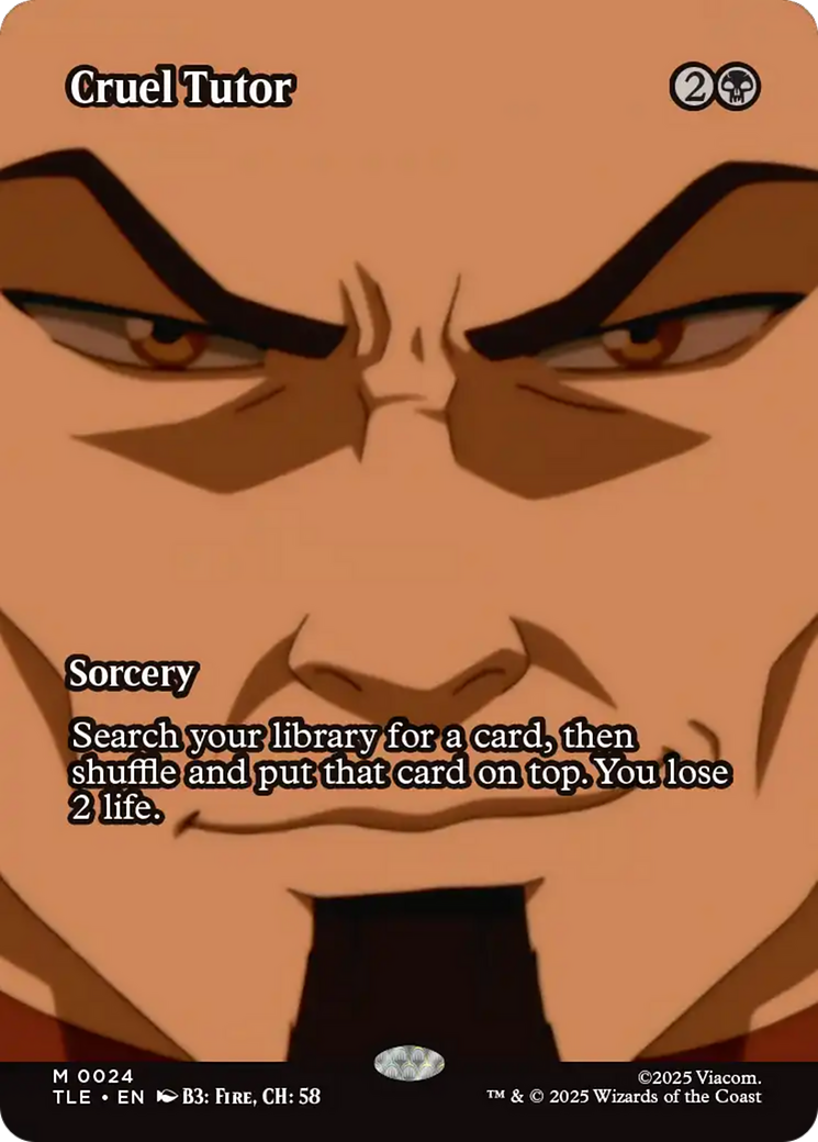 Cruel Tutor (Borderless) [Avatar: The Last Airbender: Eternal-Legal] | Spectrum Games