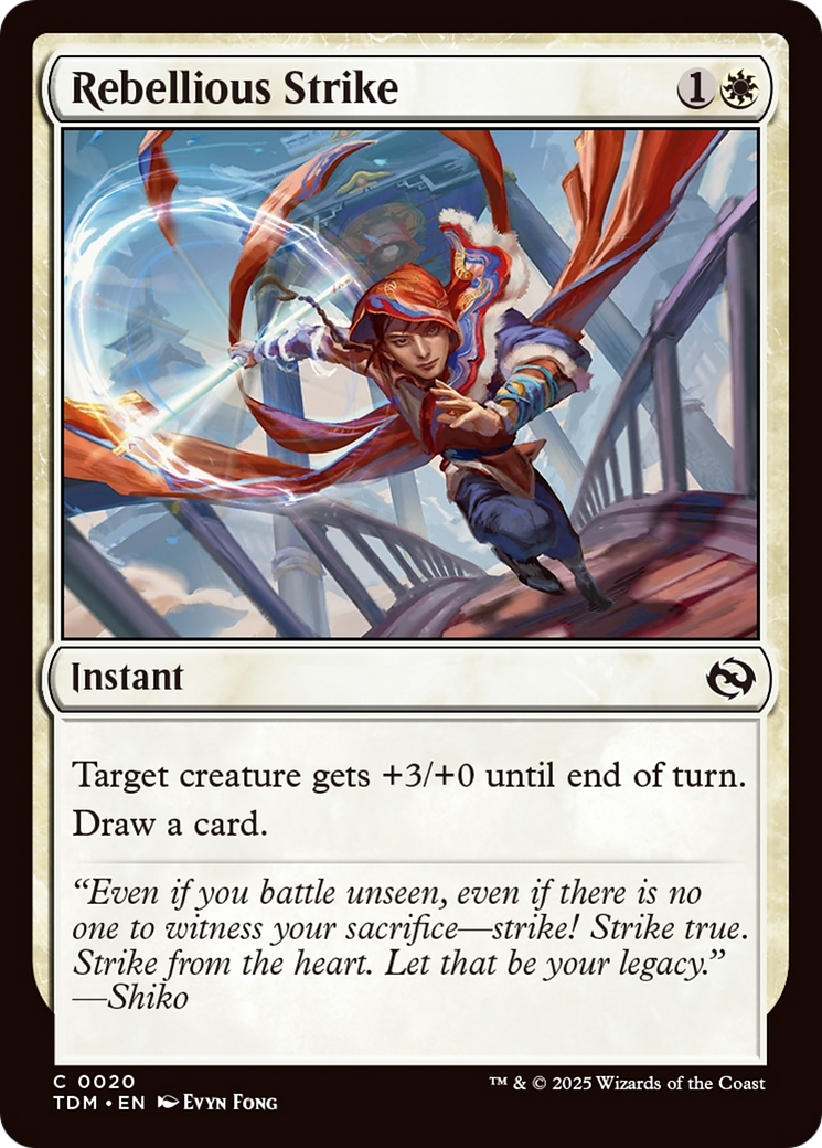 Rebellious Strike [Tarkir: Dragonstorm] | Spectrum Games