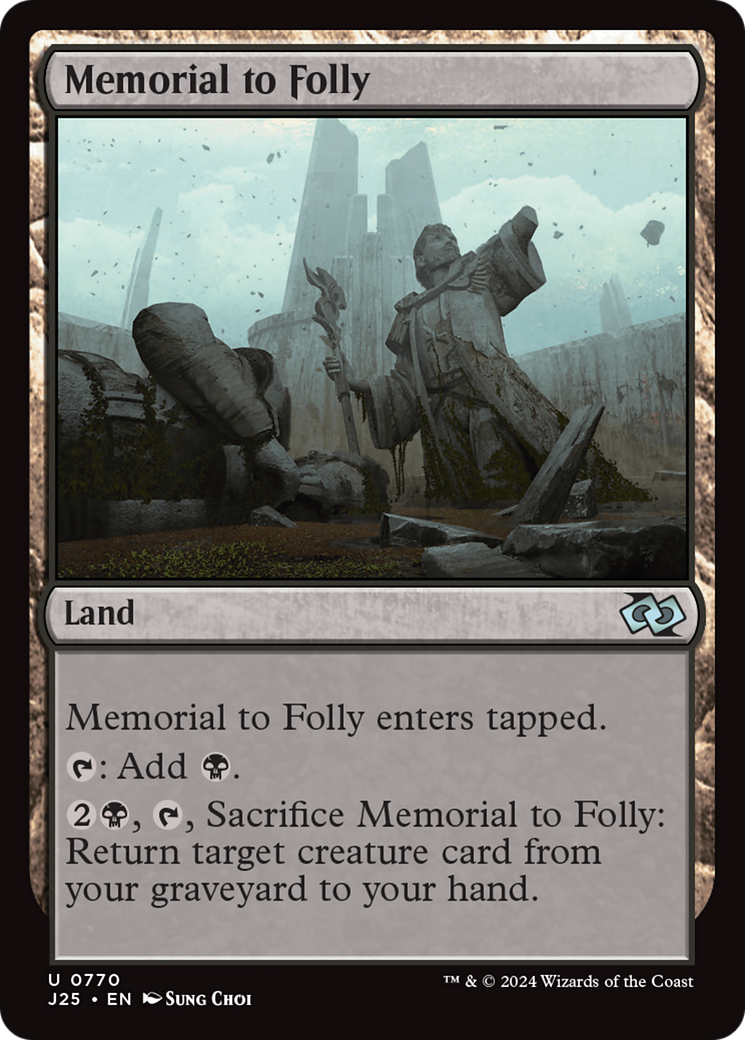 Memorial to Folly [Foundations Jumpstart] | Spectrum Games