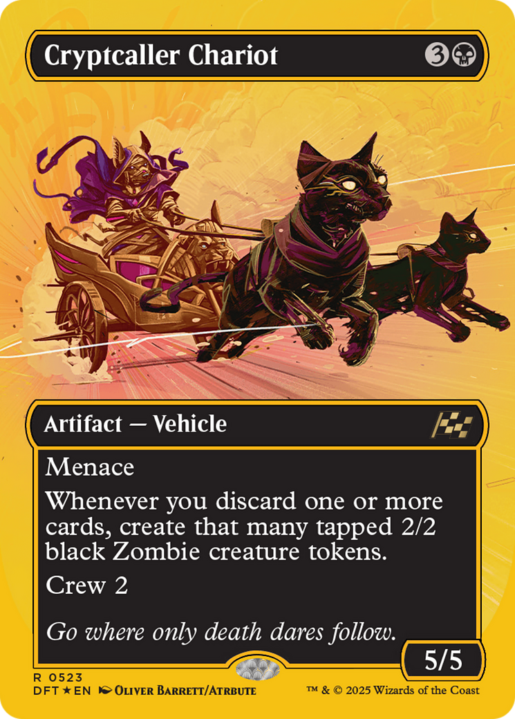 Cryptcaller Chariot (Borderless) (First-Place Foil) [Aetherdrift] | Spectrum Games