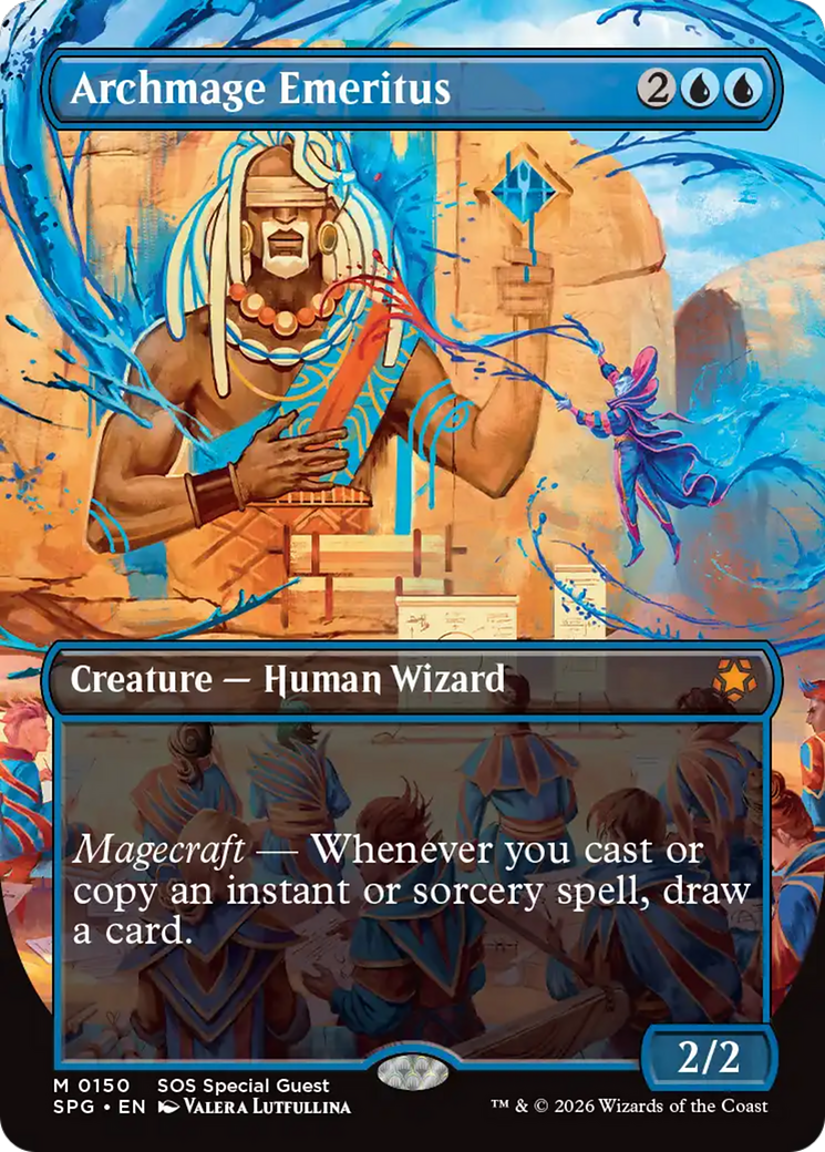 Archmage Emeritus (Borderless) [Secrets of Strixhaven Special Guests] | Spectrum Games
