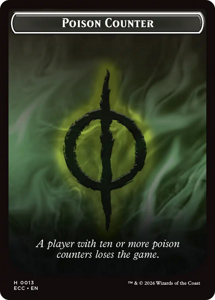 Saproling // Poison Counter Double-Sided Token [Lorwyn Eclipsed Tokens] | Spectrum Games