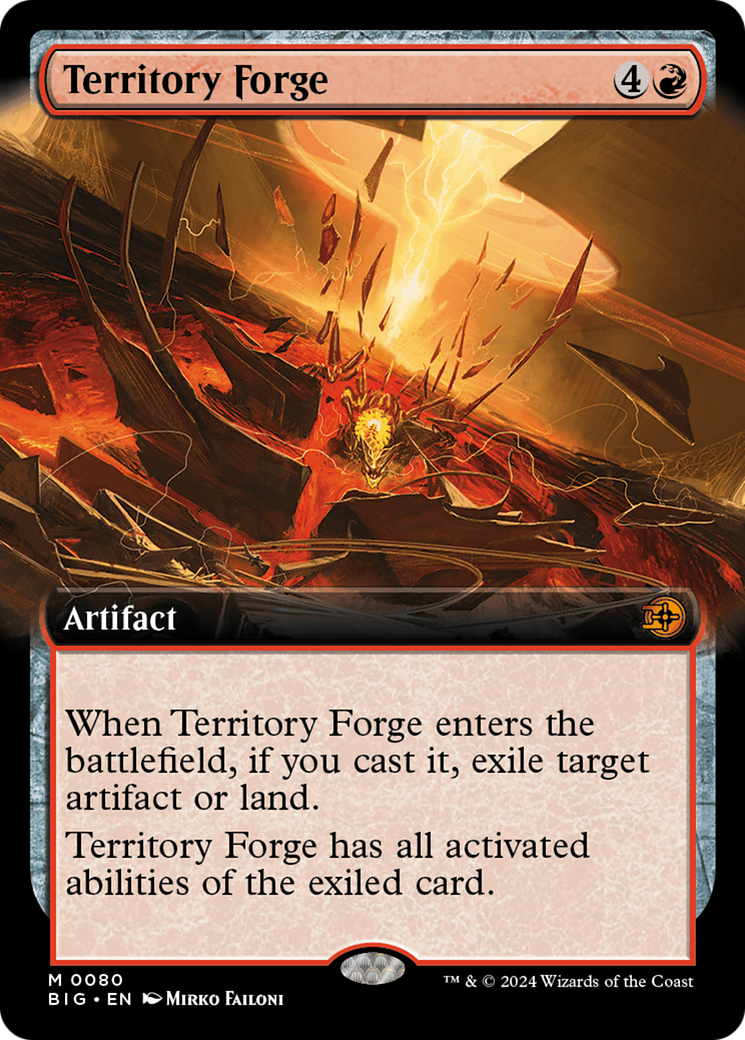 Territory Forge (Extended Art) [Outlaws of Thunder Junction: The Big Score] | Spectrum Games