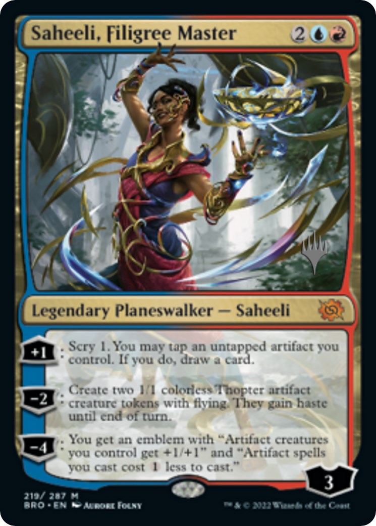 Saheeli, Filigree Master (Promo Pack) [The Brothers' War Promos] | Spectrum Games