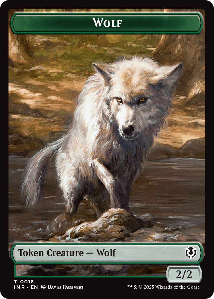 Wolf (0009) // Wolf (0018) Double-Sided Token [Innistrad Remastered Tokens] | Spectrum Games