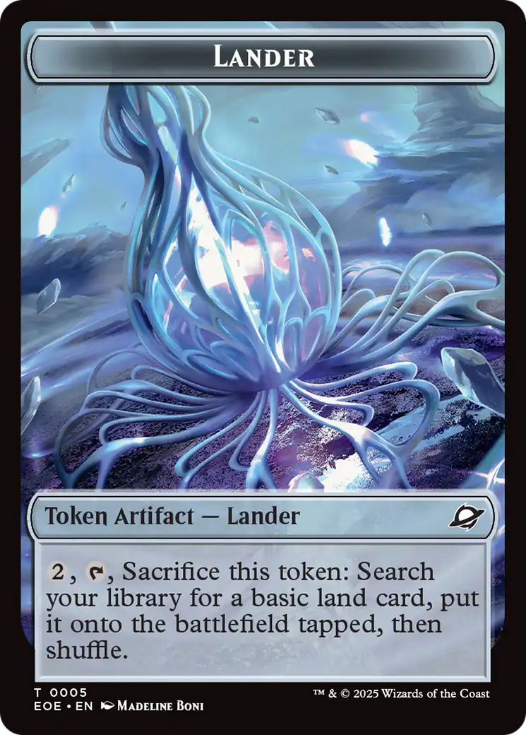 Drone // Lander (0005) Doubled-Sided Token [Edge of Eternities Tokens] | Spectrum Games