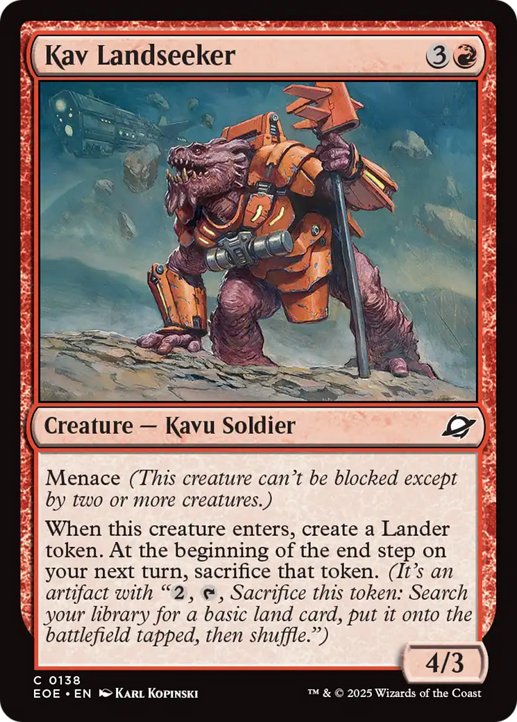 Kav Landseeker [Edge of Eternities] | Spectrum Games