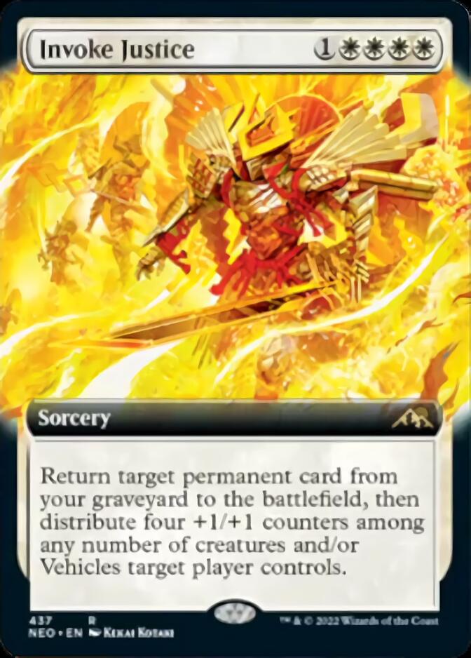 Invoke Justice (Extended Art) [Kamigawa: Neon Dynasty] | Spectrum Games