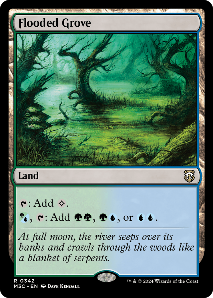 Flooded Grove (Ripple Foil) [Modern Horizons 3 Commander] | Spectrum Games