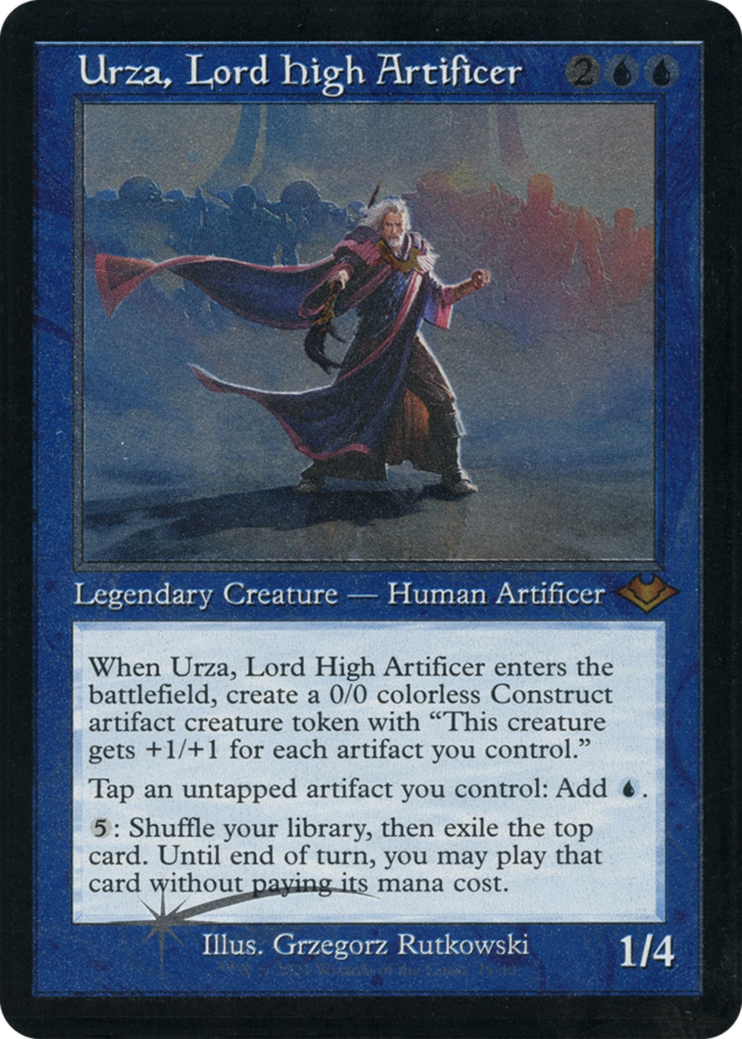 Urza, Lord High Artificer (Retro Foil Etched) [Modern Horizons 2] | Spectrum Games