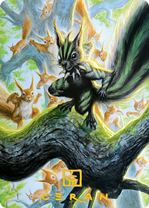 Chatterfang, Squirrel General Art Card (67) (Gold-Stamped Signature) [Modern Horizons 2 Art Series] | Spectrum Games