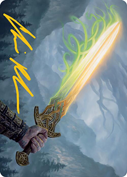 Sword of Hearth and Home Art Card (Gold-Stamped Signature) [Modern Horizons 2 Art Series] | Spectrum Games