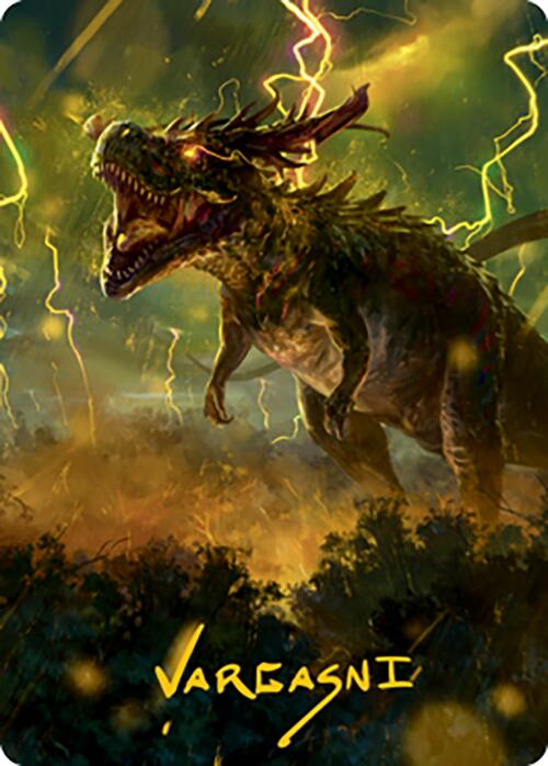 Thrasta, Tempest's Roar Art Card (42) (Gold-Stamped Signature) [Modern Horizons 2 Art Series] | Spectrum Games