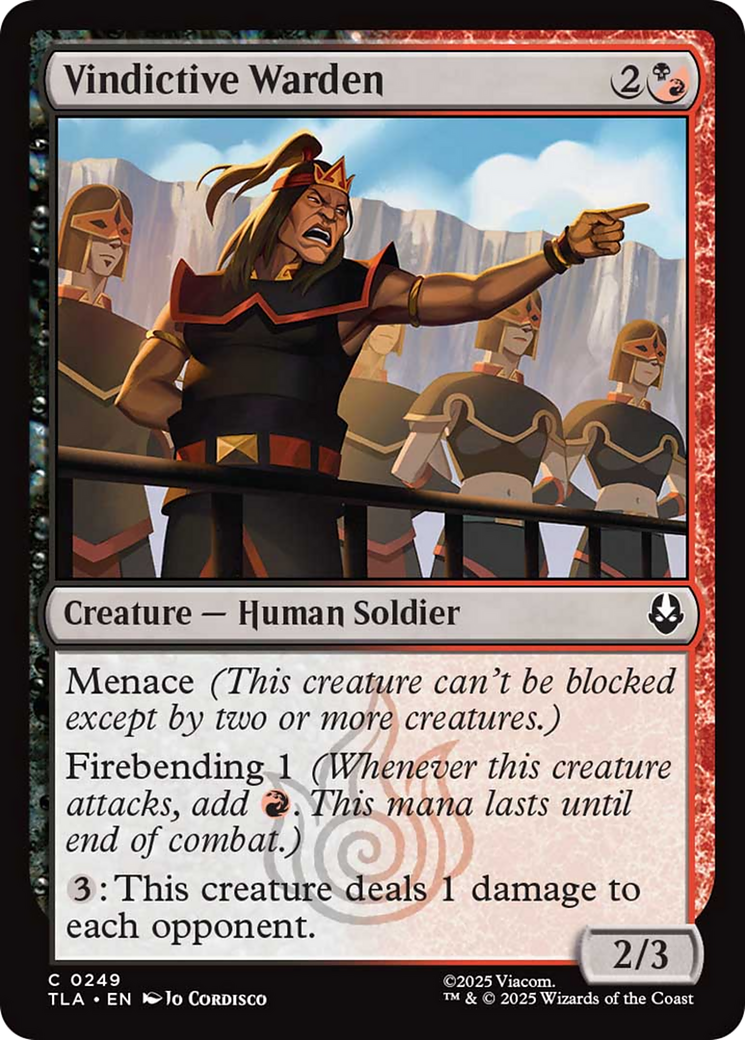 Vindictive Warden [Avatar: The Last Airbender] | Spectrum Games