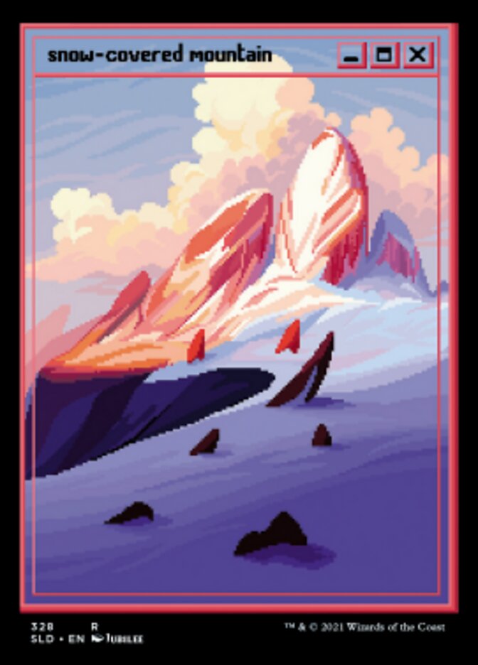 Snow-Covered Mountain (Foil Etched) [Secret Lair Drop Series] | Spectrum Games