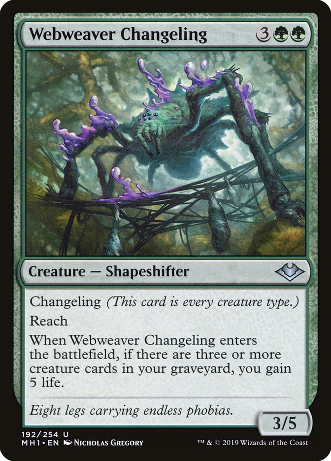 Webweaver Changeling [Modern Horizons] | Spectrum Games