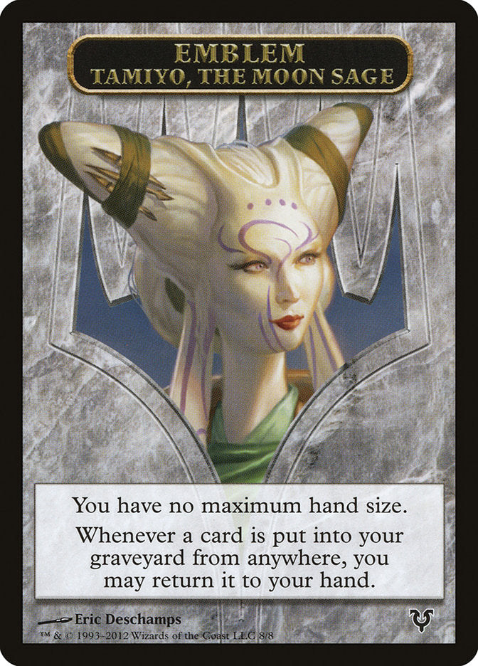 Tamiyo, the Moon Sage Emblem [Avacyn Restored Tokens] | Spectrum Games