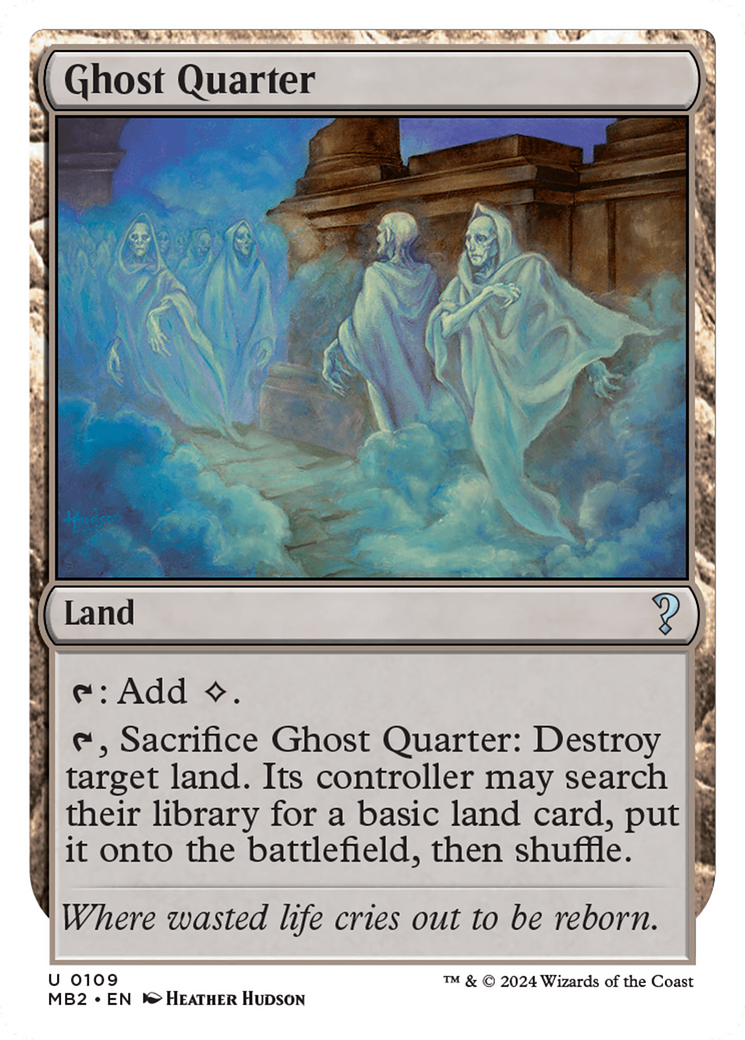 Ghost Quarter (White Border) [Mystery Booster 2] | Spectrum Games