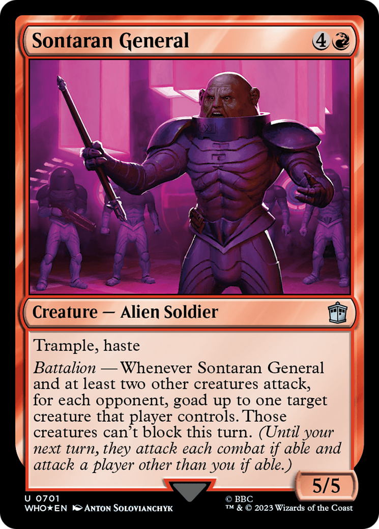 Sontaran General (Surge Foil) [Doctor Who] | Spectrum Games