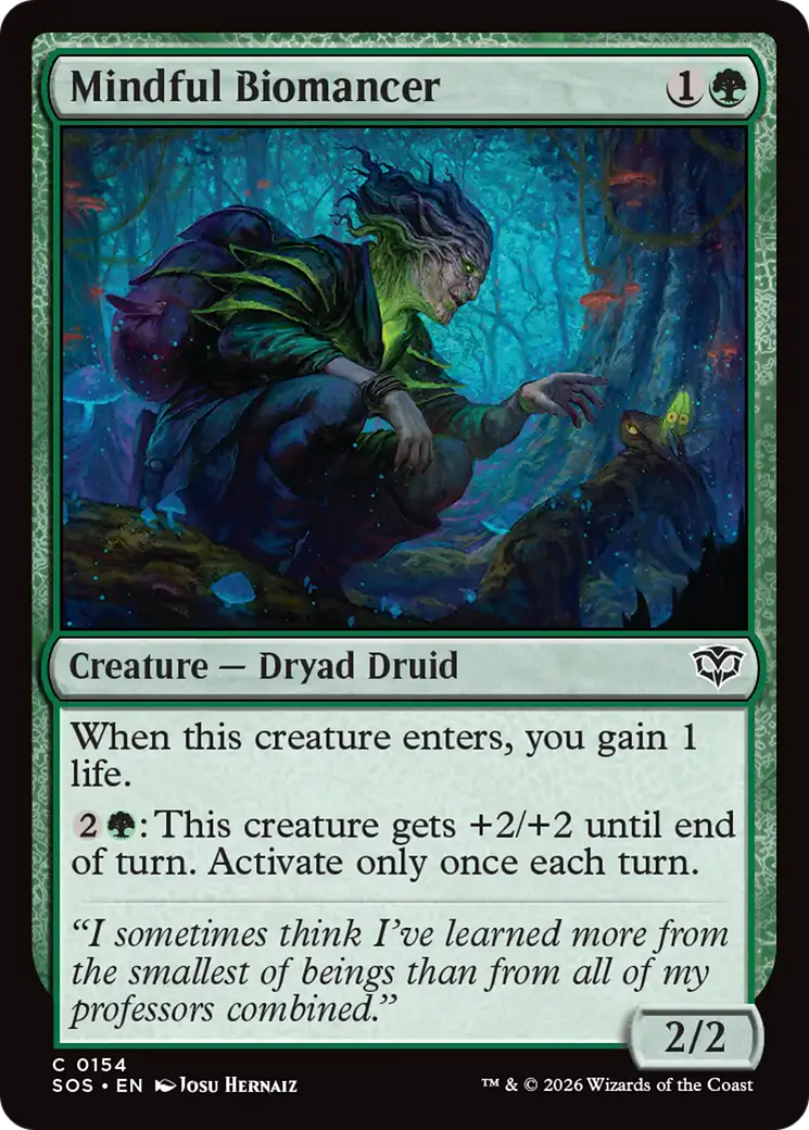 Mindful Biomancer [Secrets of Strixhaven] | Spectrum Games