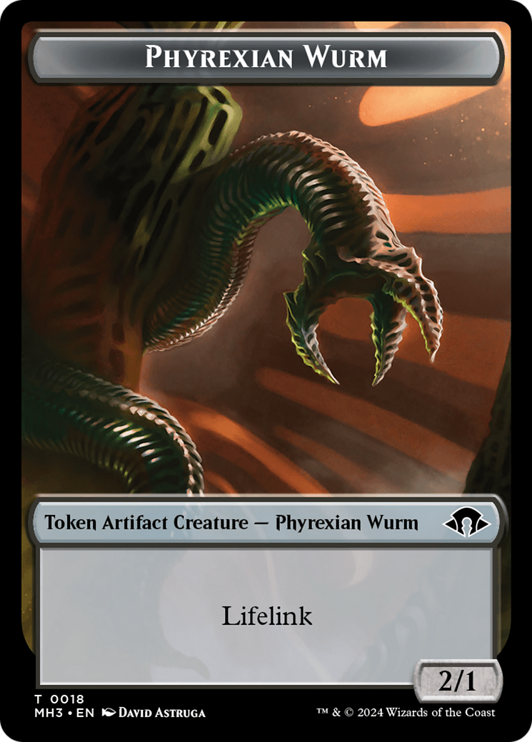 Phyrexian Wurm Token (0018) [Modern Horizons 3 Tokens] | Spectrum Games