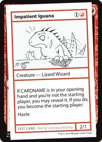 Impatient Iguana (2021 Edition) [Mystery Booster Playtest Cards] | Spectrum Games