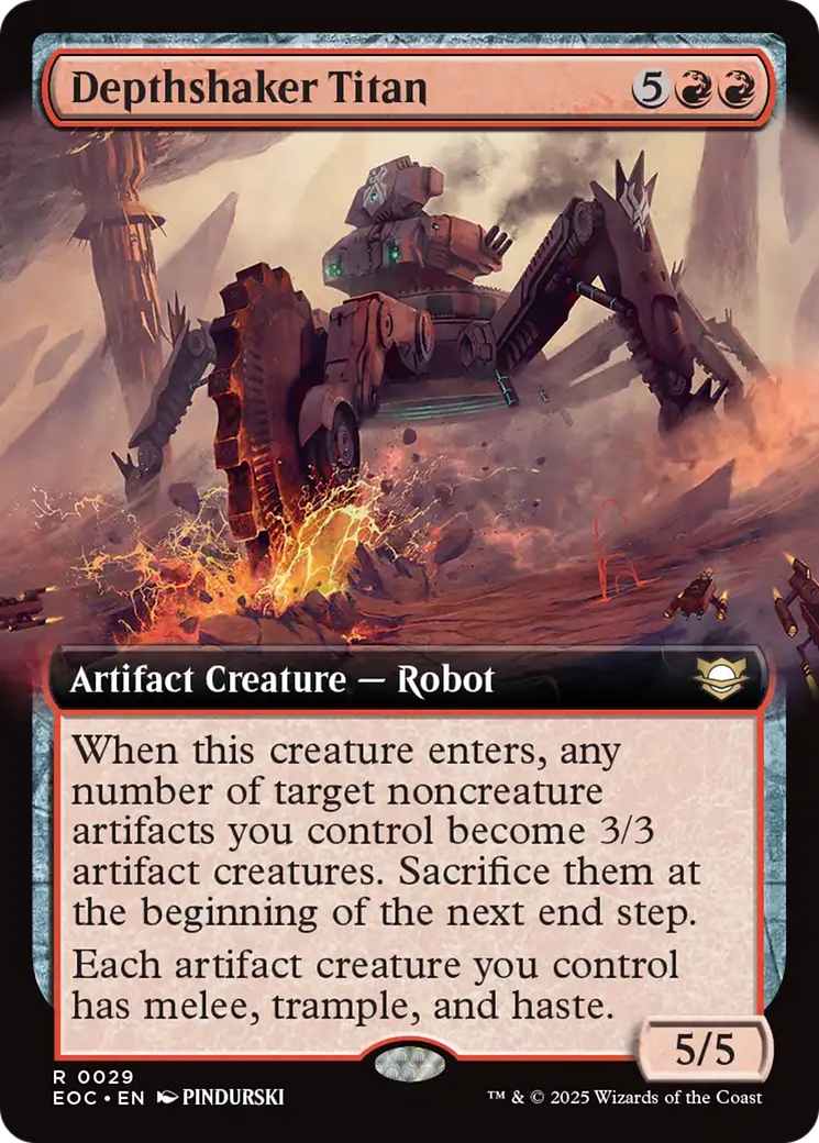 Depthshaker Titan (Extended Art) [Edge of Eternities Commander] | Spectrum Games