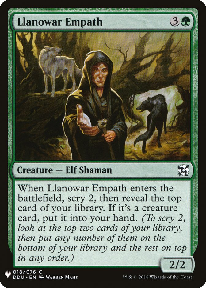 Llanowar Empath [Mystery Booster] | Spectrum Games