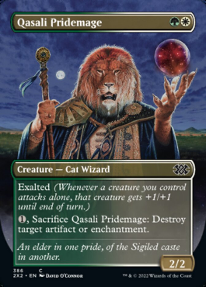 Qasali Pridemage (Borderless Alternate Art) [Double Masters 2022] | Spectrum Games