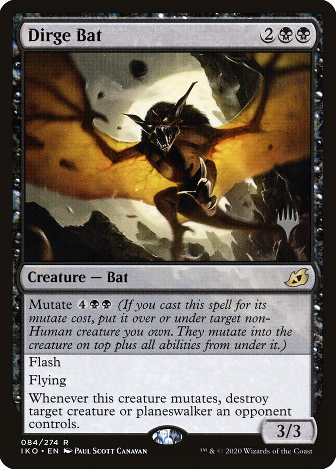 Dirge Bat (Promo Pack) [Ikoria: Lair of Behemoths Promos] | Spectrum Games