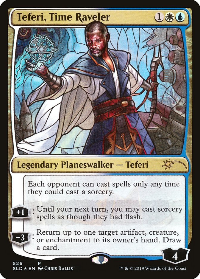 Teferi, Time Raveler (Stained Glass) [Secret Lair Drop Promos] | Spectrum Games