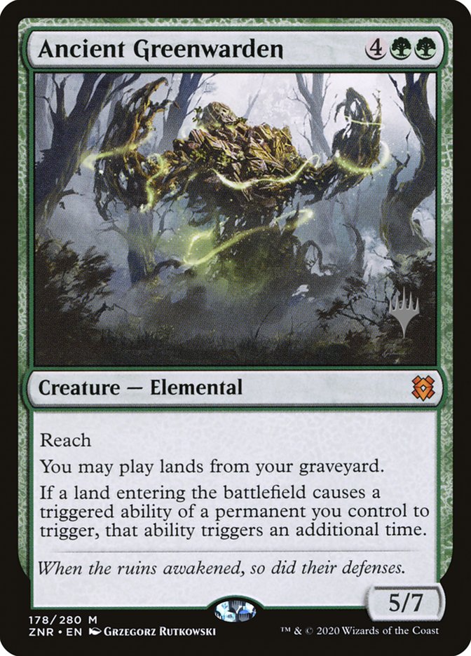 Ancient Greenwarden (Promo Pack) [Zendikar Rising Promos] | Spectrum Games