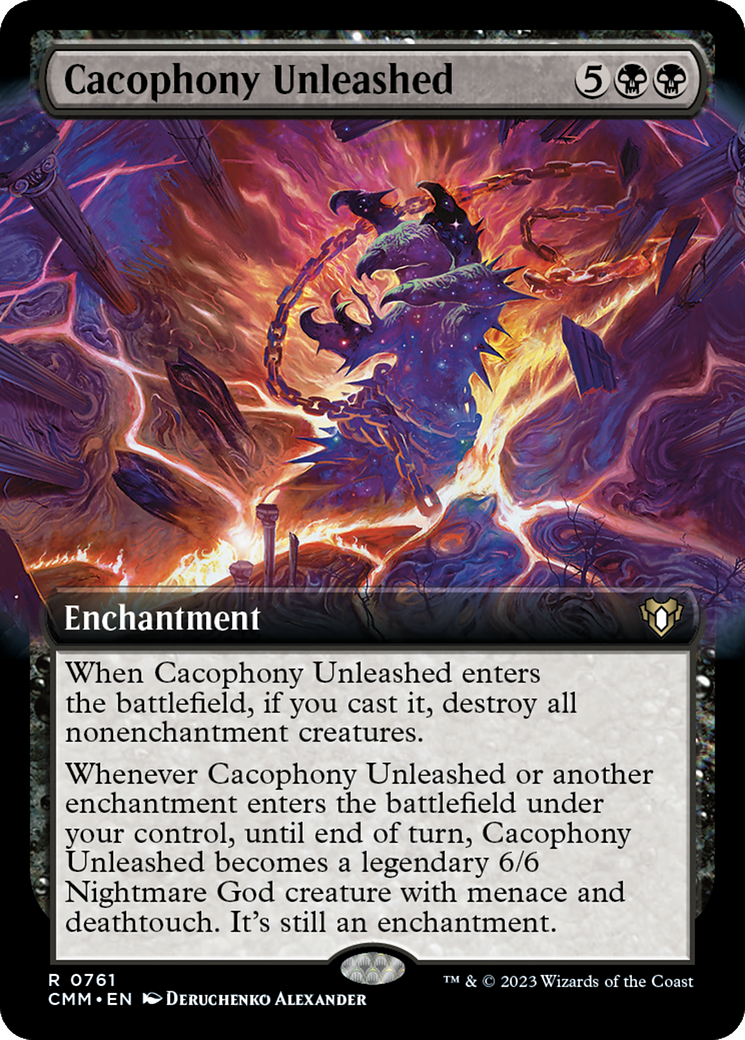 Cacophony Unleashed (Extended Art) [Commander Masters] | Spectrum Games