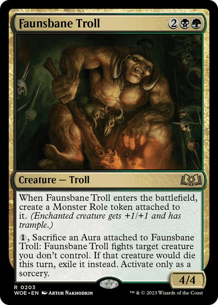 Faunsbane Troll [Wilds of Eldraine] | Spectrum Games