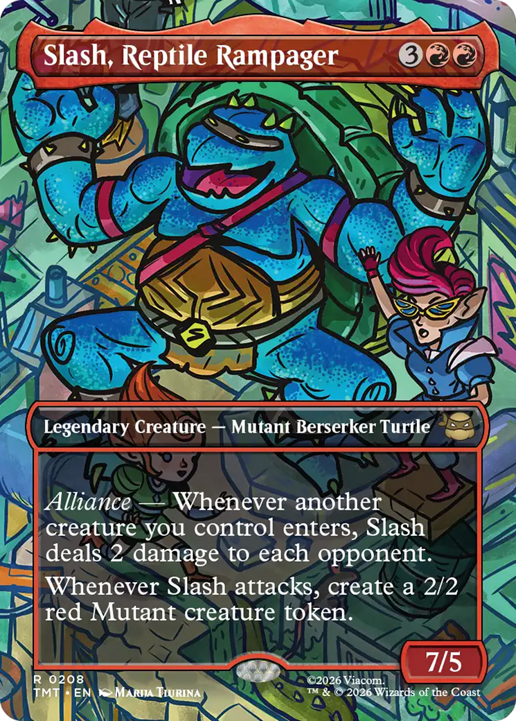 Slash, Reptile Rampager (Borderless) [Teenage Mutant Ninja Turtles] | Spectrum Games