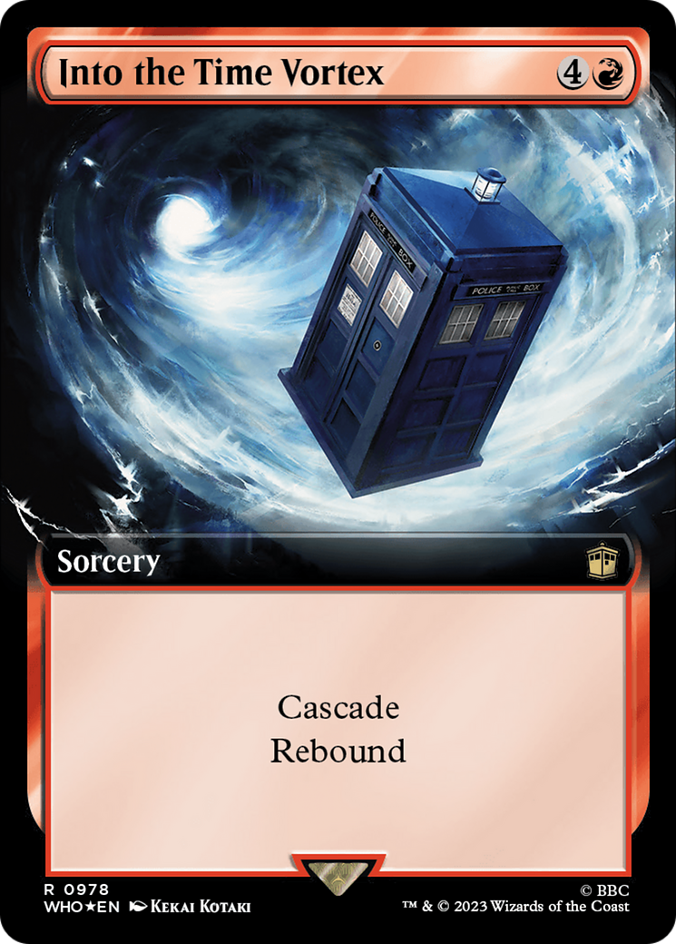 Into the Time Vortex (Extended Art) (Surge Foil) [Doctor Who] | Spectrum Games