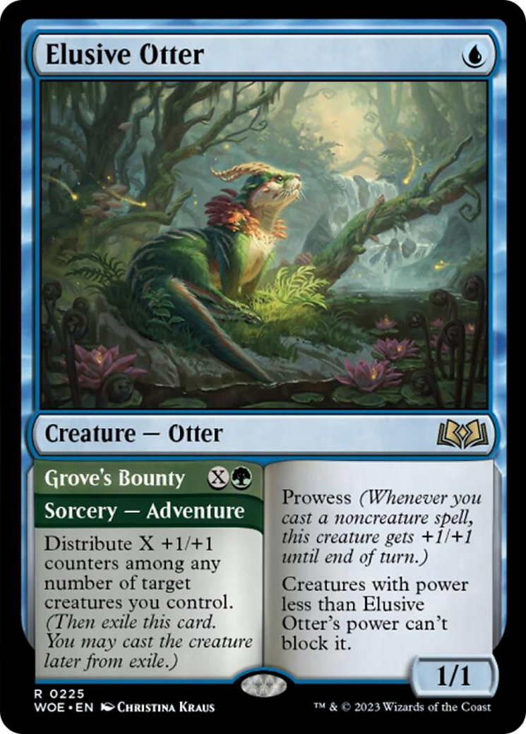 Elusive Otter // Grove's Bounty [Wilds of Eldraine] | Spectrum Games