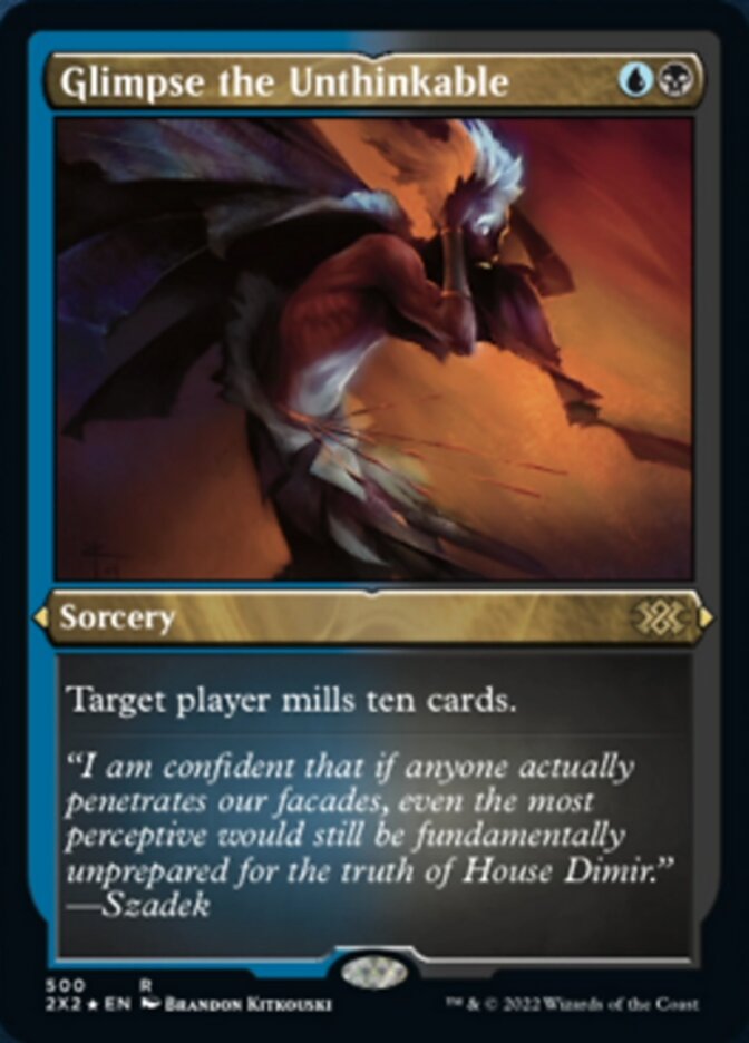 Glimpse the Unthinkable (Foil Etched) [Double Masters 2022] | Spectrum Games