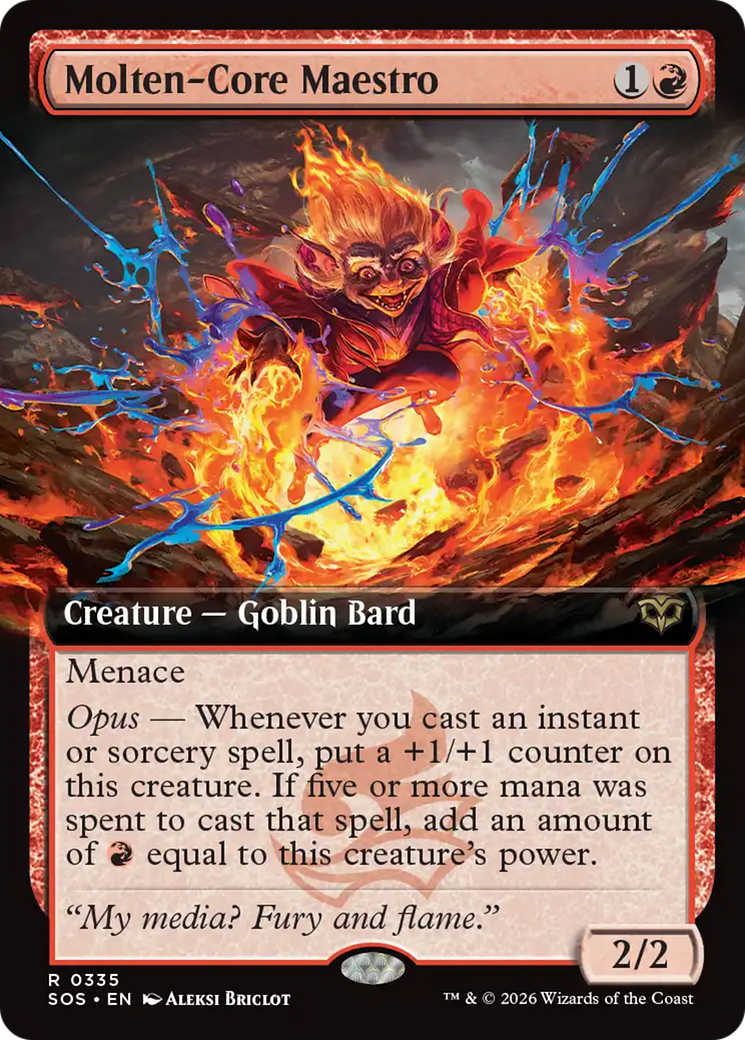 Molten-Core Maestro (Extended Art) [Secrets of Strixhaven] | Spectrum Games